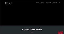 Desktop Screenshot of hackersforcharity.org